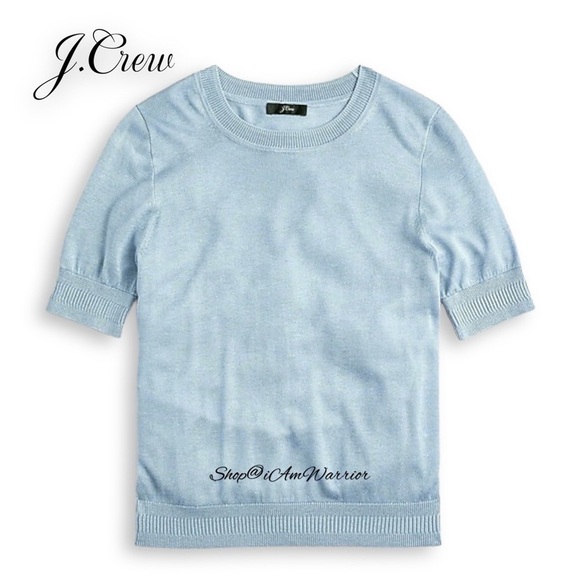 J.Crew NWT {PRICE FIRM} light weight silk short sleeve sweater shop@iamwarrior - Picture 3 of 12